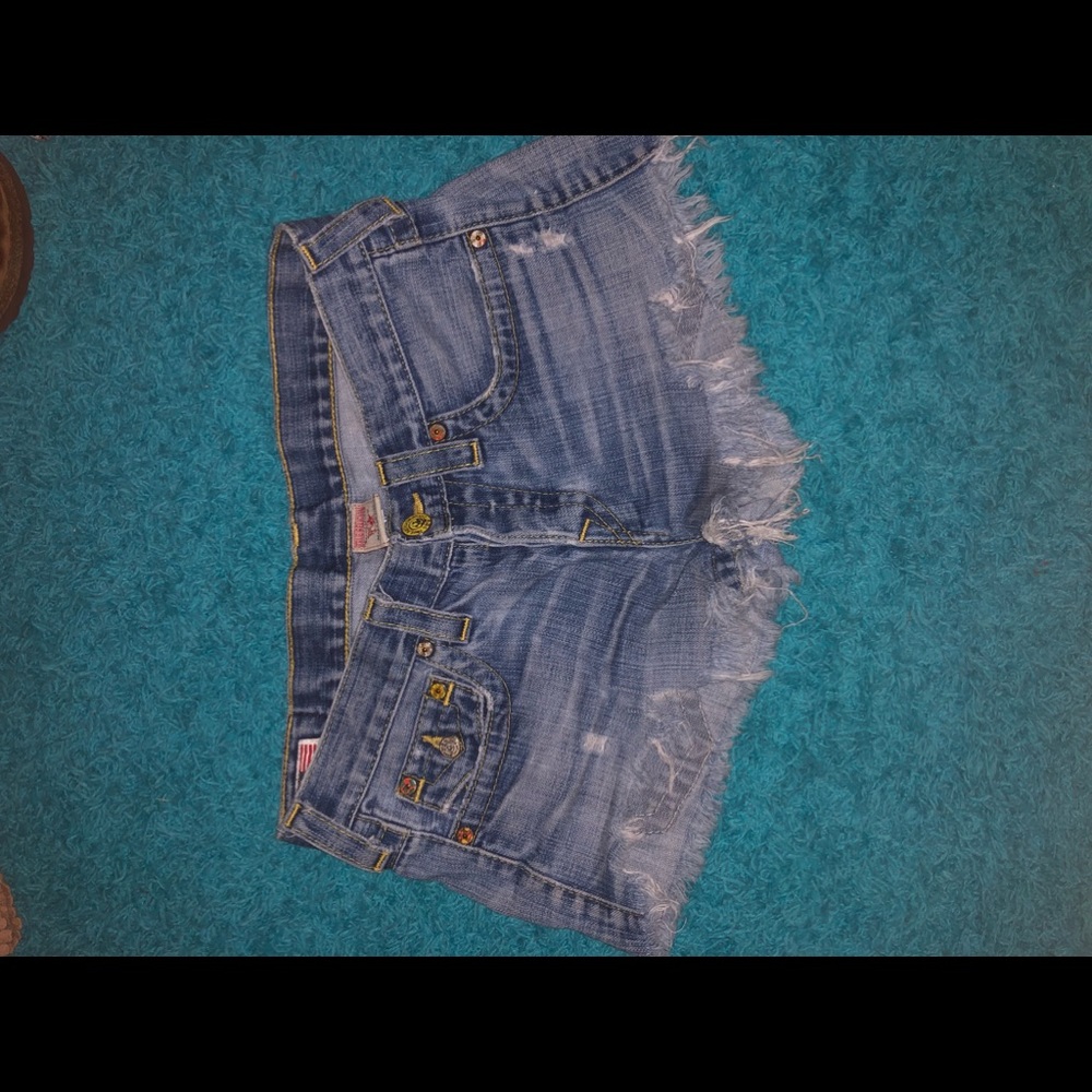 True Religion denim shorts